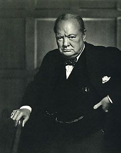 Original Winston Churchill photogravure By Yousuf Karsh