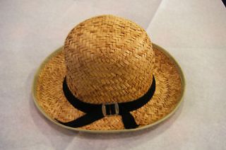 Lot 24 Large Youth Cliff Amish Natural straw Hats Flea Market Swap 