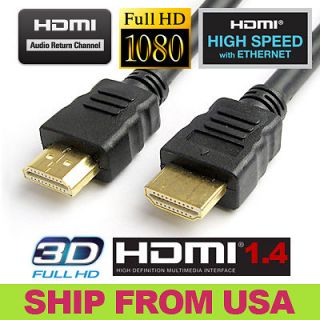 Premium 6ft HDMI 1.4 1080p 3D Cable for Nintendo Wii U WiiU to HDTV