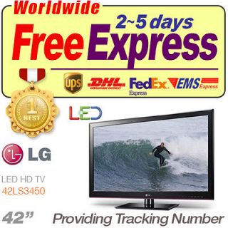 New LG 42LS3450 42 LED Full HD TV 1080p HDMIx3 USB hostx2 Clear Voice 