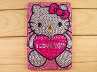   Love Heart Hello Kitty crystal cover case fr  Kindle Fire HD 7