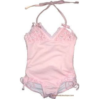 NWT Kate Mack Baby Girls Frosted Cupcake 1pc Swimsuit Swimwear Size 4 