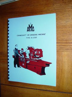 AMC Model K2000 Crankshaft Grinder Manual