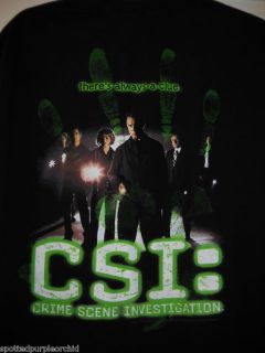   CSI TV show cast photo Marg Helgenberger luminol shirt XL~SALE$0SH