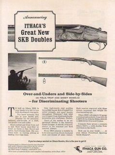 1966 ITHACA AD OVER & UNDER SIDE BY SIDE SHOTGUN SKB