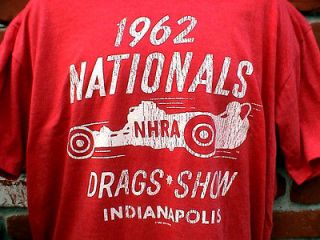   1962 NHRA NATIONALS T SHIRT FORD CHEVY MOPAR GASSER IHRA SCTA HARLEY
