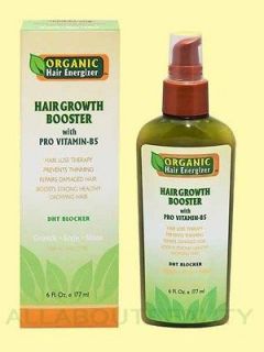 Organic Hair Energizer Hair Growth Booster with PRO VITAMIN B5 6 oz 