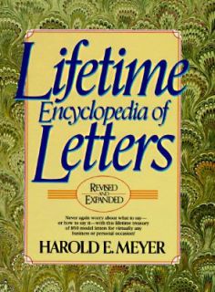 Lifetime Encyclopedia of Letters by Harold E. Meyer 1991, CD ROM 