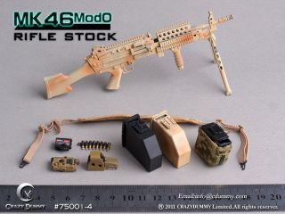 Crazy Dummy MK46 Mod0 Rifle Stock #75001 4 Desert