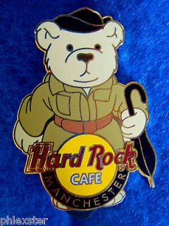   MACKINTOSH RAINCOAT UMBRELLA HERRINGTON CITY BEAR Hard Rock Cafe PINS