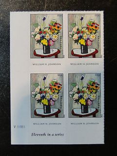 William H. Johnson  ( Forever stamp) Plate Block of 4   Mint N H 
