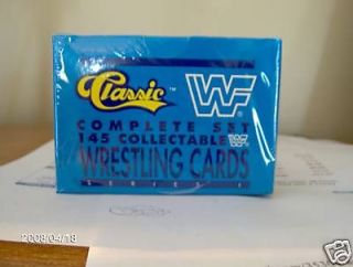 1990 CLASSIC WWF 145 CARD WRESTLING SET   HULK HOGAN WWE SEALED MINT
