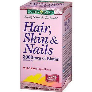 Natures Bounty Hair Skin and Nails tabs 120ct, 120 ea