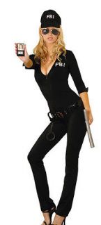 Sexy FBI Agent Halloween Female Costume Women Party Clothing Gift SHIP 