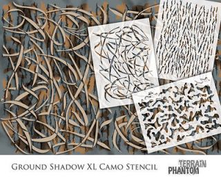 Terrain Phantom Camouflage Stencil Mylar Camo Stencil   Ground Shadow