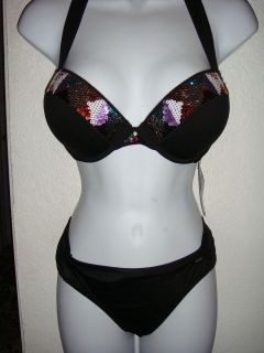 NWT Victorias Secret Miraculous Sequin Bikini 34C/M $118+