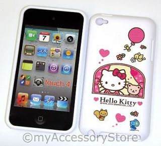  iPod Touch 4 Hello Kitty Silicone Rubber Jelly Soft Shell Skin Case 