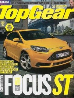 Top Gear July 2012 Focus ST VW Polo R Pagani Huayra Jean Todt BMW 6 