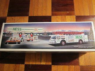 1989 HESS Toy Fire Truck New in Box