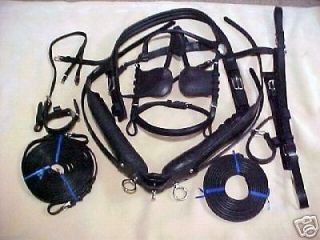 leather driving harness horse