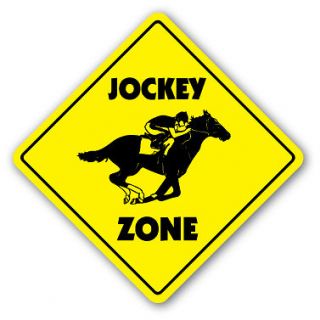 JOCKEY ZONE Sign new horse racing rider gift racer track bettor 