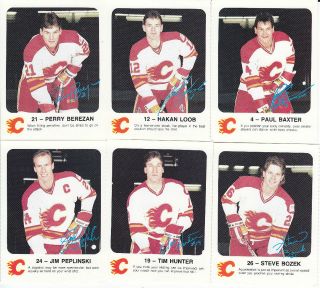 1986 87 Calgary Flames Red Rooster Jim Peplinski