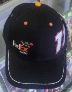 Denny Hamlin Fedex Black #11 Adjustable Hat NASCAR