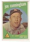 1959 Topps #285 Joe Cunningham St. Louis Cardinals ex