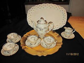 Vintage Stunning Bavaria Schumann*Gold Rose*Coffee/Tea Set~A Lot of 