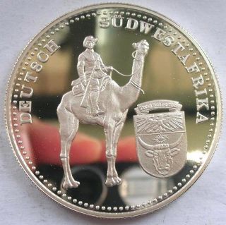 Palau 1999 German East South Africa 5 Dollars Silver Coin,Proof,Rar 