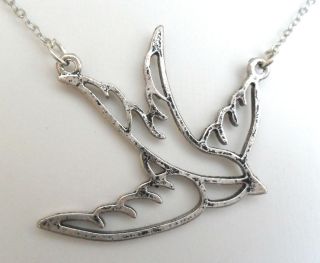  Necklace 18 antique nautical Hunger Games vintage sparrow bird