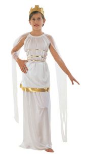 GRECIAN GREEK GODDESS ATHENA CHILD FANCY DRESS COSTUME ALL SIZES