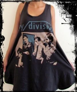 Ladies Joy Division Dress*** Free Size Tank Top T Shirt Vest 