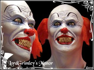 Pennywise Killer Clown Latex Halloween Mask Prop Horror