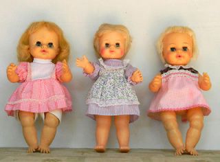 Vintage Horsman 1960s Dolls 12/13in. lot of 3 dolls