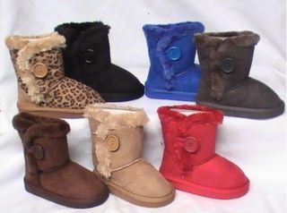 Girl Winter Boots w/Button TGGS (win41) Toddler