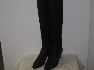 Hermes Boots Fabulous​ Satin/ Leather  Size 9