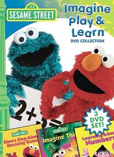 Sesame Street   Imagine, Play and Learn Collection DVD, 3 Disc Set 