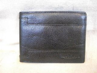 Van Heusen Mens Black Leather Passcase Wallet