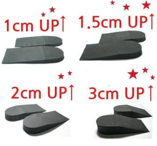 Height Increase shoes Inserts Insoles Heel Lifts Pads 1cm , 1.5cm 