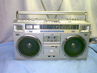 huge macho vintage jvc boombox radio rc m70jw ghettoblaster monster 