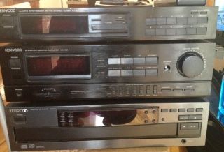 Kenwood Radio Home Stereo System Tuner MT 58, CD 1060cd, Amplifier 