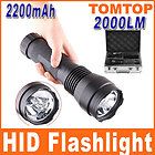 24W 2000 Lumens HID Xenon Flashlight Spotlight Tactical Rechargeable 