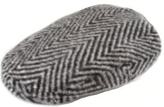 Traditional Irish Grey Tweed Wool Flat Cap Hat Ireland sz S M L XL XXL 