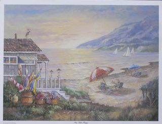 Carl Valente SEA SIDE RAYS Beach Print