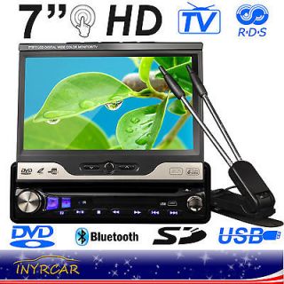   1Din Touchscreen 7 LCD In Dash Car CD DVD Player AM FM Stereo 4x45W