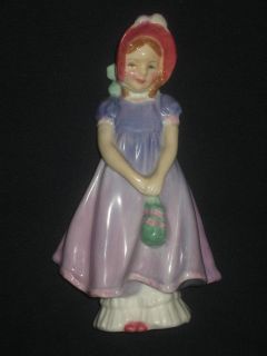 RARE 1950 Royal Doulton IVY #1768 Girl Figurine NO HN# Bone China 