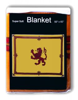 ROYAL STANDARD of SCOTLAND flag FLEECE BLANKET Lion Rampant King of 