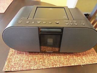 Sony ZSS4IP Black CD Boombox With iPod Dock, Model ZSS4IP BLACK + Sony 