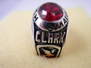 Sterling Silver Clark Kent Smallville High Red Kryptonite Class Ring 